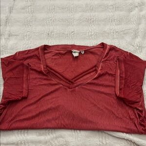 White Crow Red Relaxed Short Sleeve Tee